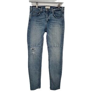 MCGUIRE ANTHROPOLOGIE Demi Seam Skinny Distressed Women 15e Moto Jeans size 28